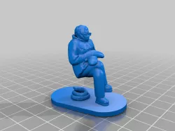 Bernie Sitting Meme Caganer