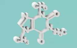 Caffeine molecule stand