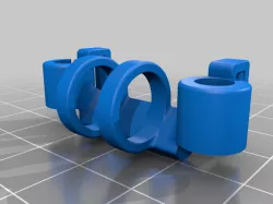 Capacitor & LED holder attached to stand-off