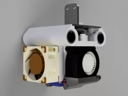 Carriage for Flyingbear Ghost E3D V6 40mm fan MK2