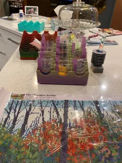 Diamond painting drill organizer bleacher style
