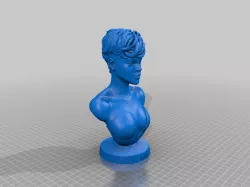 Free 3D Model of face human for 3D printing
