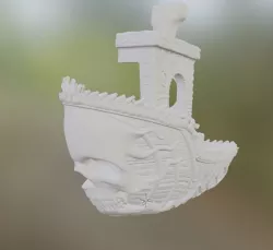 Half Ghostship Benchy - To stick to your car
