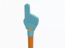Hand Pointing Finger Pencil Topper