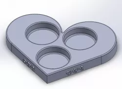 Heart-shaped OPI Nail Polish Holder