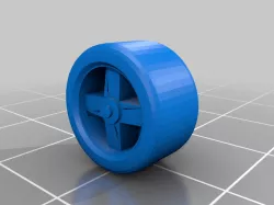 Hot Wheels scale 4 spoke JDM Wheel