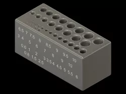 Kupper pegboard: Drill bit (metal & wood) holder
