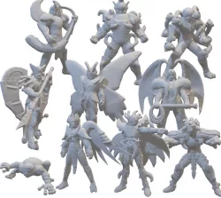 Lesser Specters Saint Seiya Tabletop Miniatures 32mm/28mm