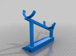 Lightsaber stand with customisable sign