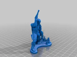 Mandalorian with base