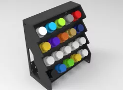 Modular acrylic paint holder