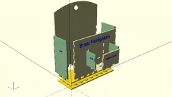 OpenSCAD box-jointed firelighter box