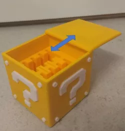 Question Block Switch Cartridge Case with sliding lid