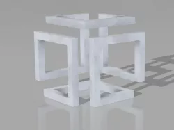 Remix Impossible cube with printable screws