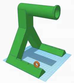 Spool holder splitted for large spools for small print beds
