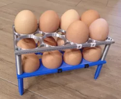 Stackable egg holder / egg box with date indicator