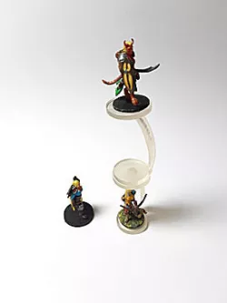 stackable flying riser base for ttrpg miniatures (1" base)