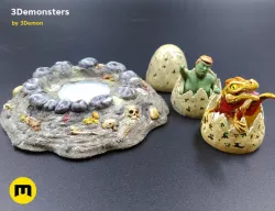 Surprise Egg Miniature 3Demonsters