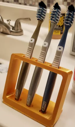 Three Toothbrush Holder