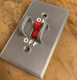 Toggle Switch Plate with Guard (U.S. style)