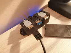 USB Cable Desk organizer