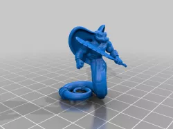 Yuan-Ti / Snake-man Warrior, Pose 1