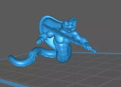 Yuan-Ti / Snake-man Warrior, Pose 2