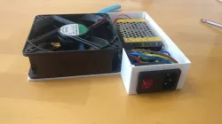120mm fan + power + plug casing