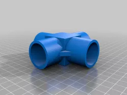 .75 Sch40 PVC 4-Way Connector