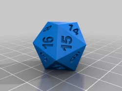 Blank D20 Face 