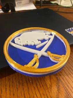 Color-enabled Buffalo Sabres Logo- 3 heights for color change