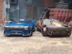 Cyperpunk 2077 - Quadra Type-66 Avenger and Javelina 1/64 model