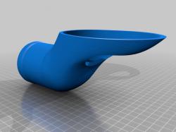 3D Print Dust Collector for Drilling and Cutting updated vac hose 2.5 by  Aaron Wood, Download free STL model