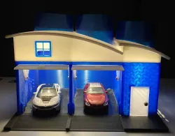 Fireman Sam Inspired, Solar Powered Fire Station - 72mm Solar Holder 
