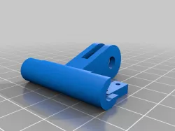 Gopro style mount for Logitech Webcam Pro 9000 - Retains original hinge pins