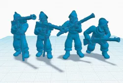Heroscape: Musketeer 1 (All Poses)
