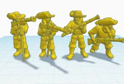 Heroscape: Musketeer 2 (All Poses)