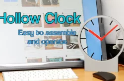 Hollow clock - easy to assemble and operate