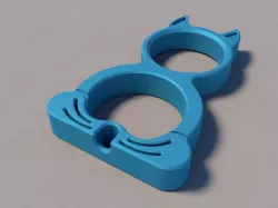 Knuckle Cat - keychain
