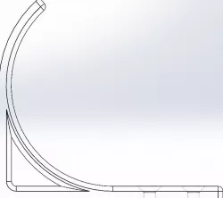 Lego Technic Wall Bracket for Bugatti
