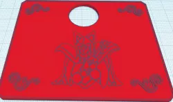 Metal plate / Mat Myth cloth Silver Ophiuchus Shaina for Stand Saint Seiya