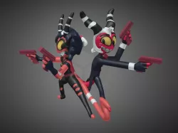 Moxxie and Millie from Helluva Boss