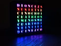 NeoMatrix 8x8 Spanish Word Clock
