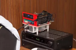 Open air case for B75H2-AD motherboard from Acer Veriton (allows for 2 slot video card)
