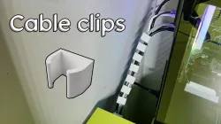 Parametric cable clips