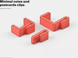 Postcards and notes holder / clip