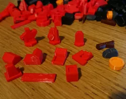 Prototype Civ board game pieces