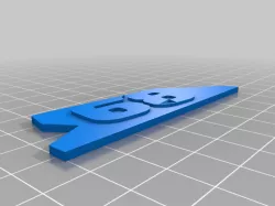 RC Snowmobile number plates