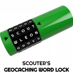 Scouter's Word Lock - Designed for Geocaching