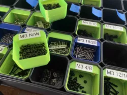 Sortimo 1x1 Bin Dividers and Label